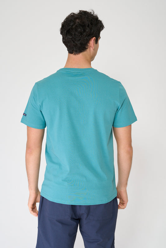 Cotton T-shirt with anchor and Batela logo