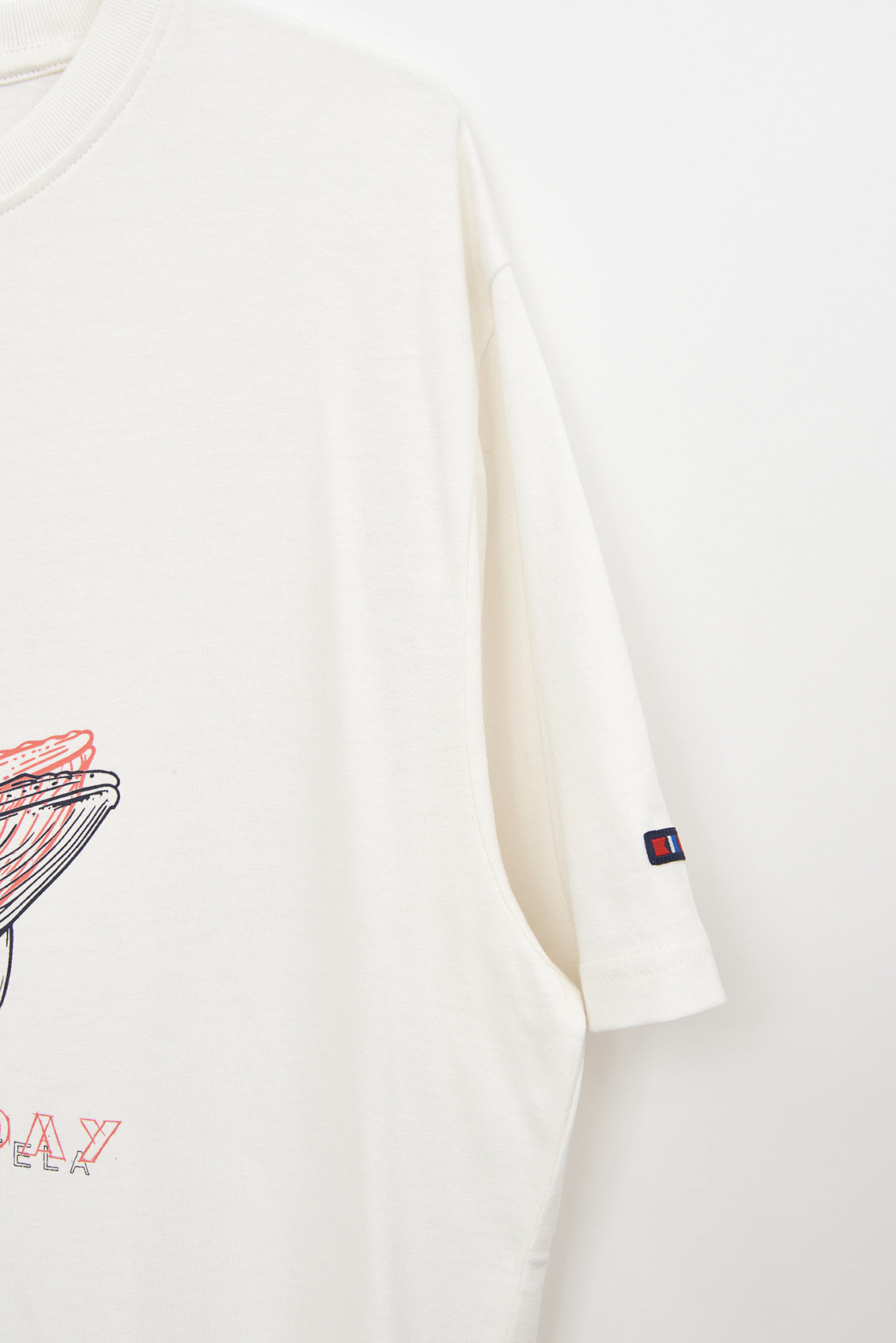 T-shirt en coton avec motif baleine