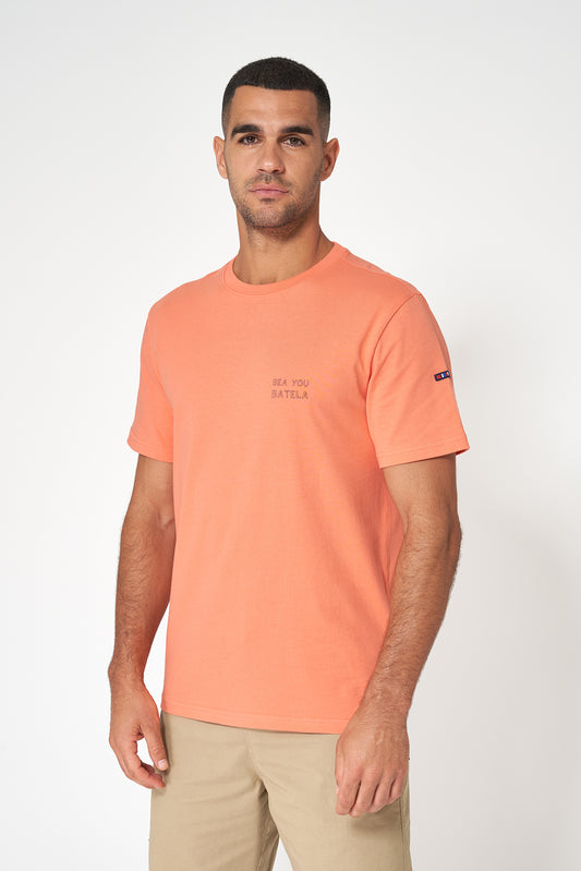 Camiseta de algodón con ilustración en la espalda