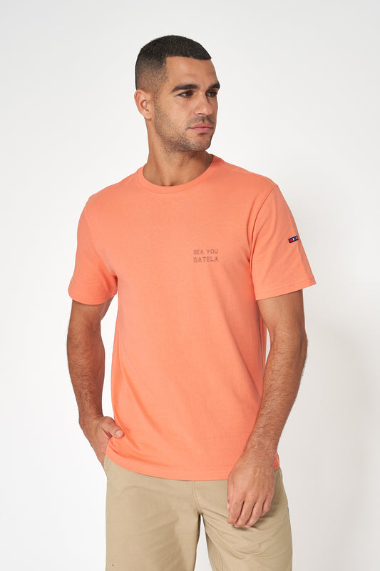 Camiseta de algodón con ilustración en la espalda