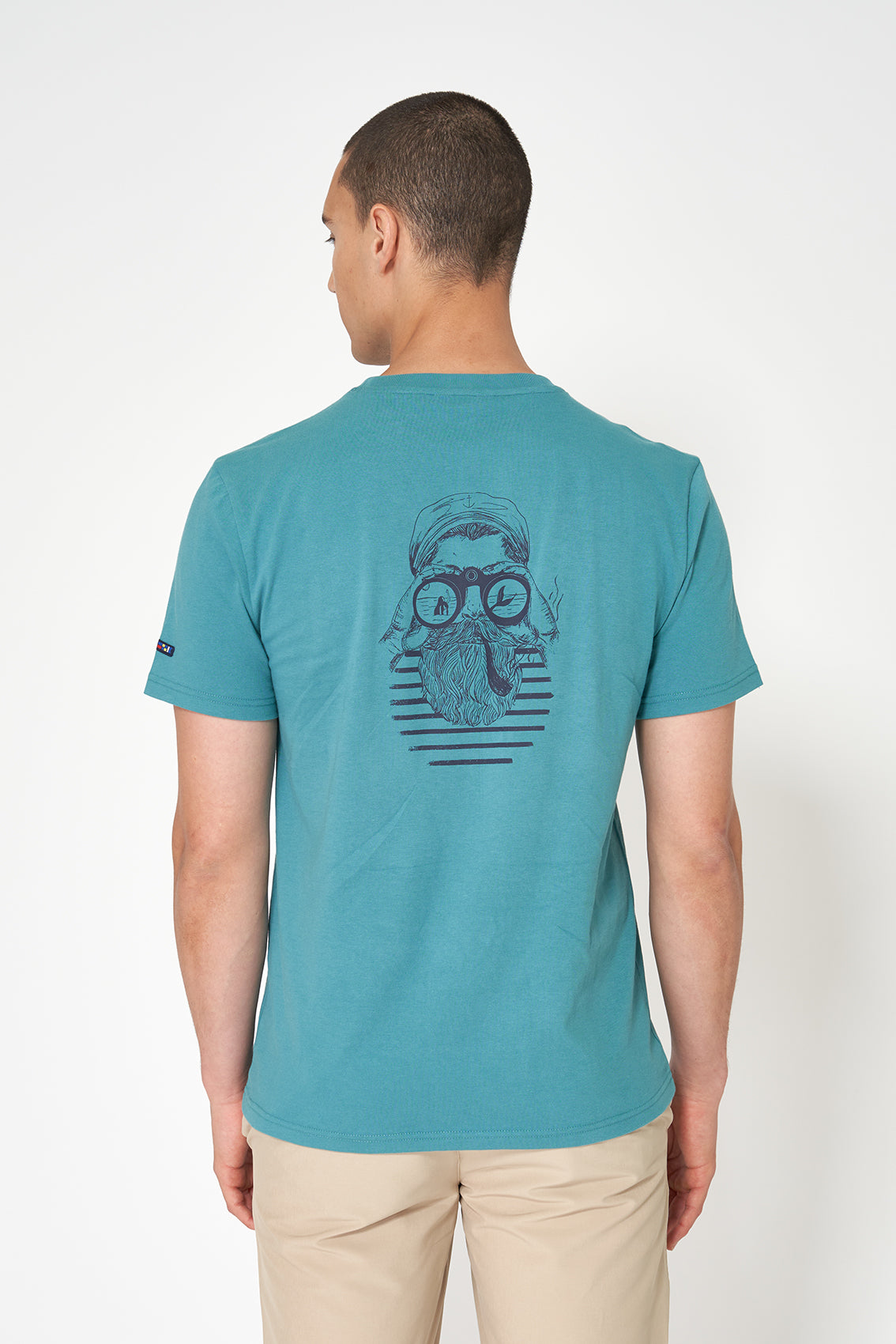 T-shirt en coton avec illustration au dos