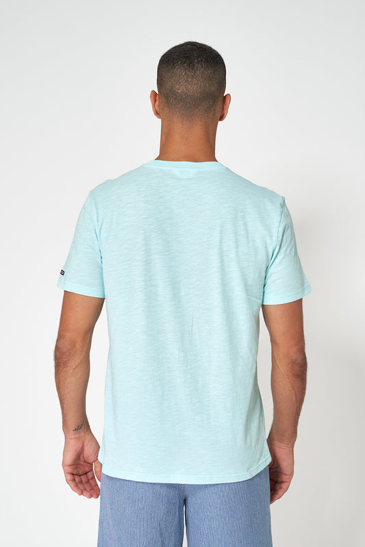 Camiseta de algodón flamé con logo Batela