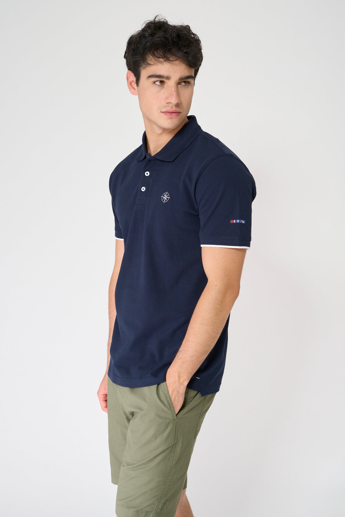 Classic pique cotton polo shirt