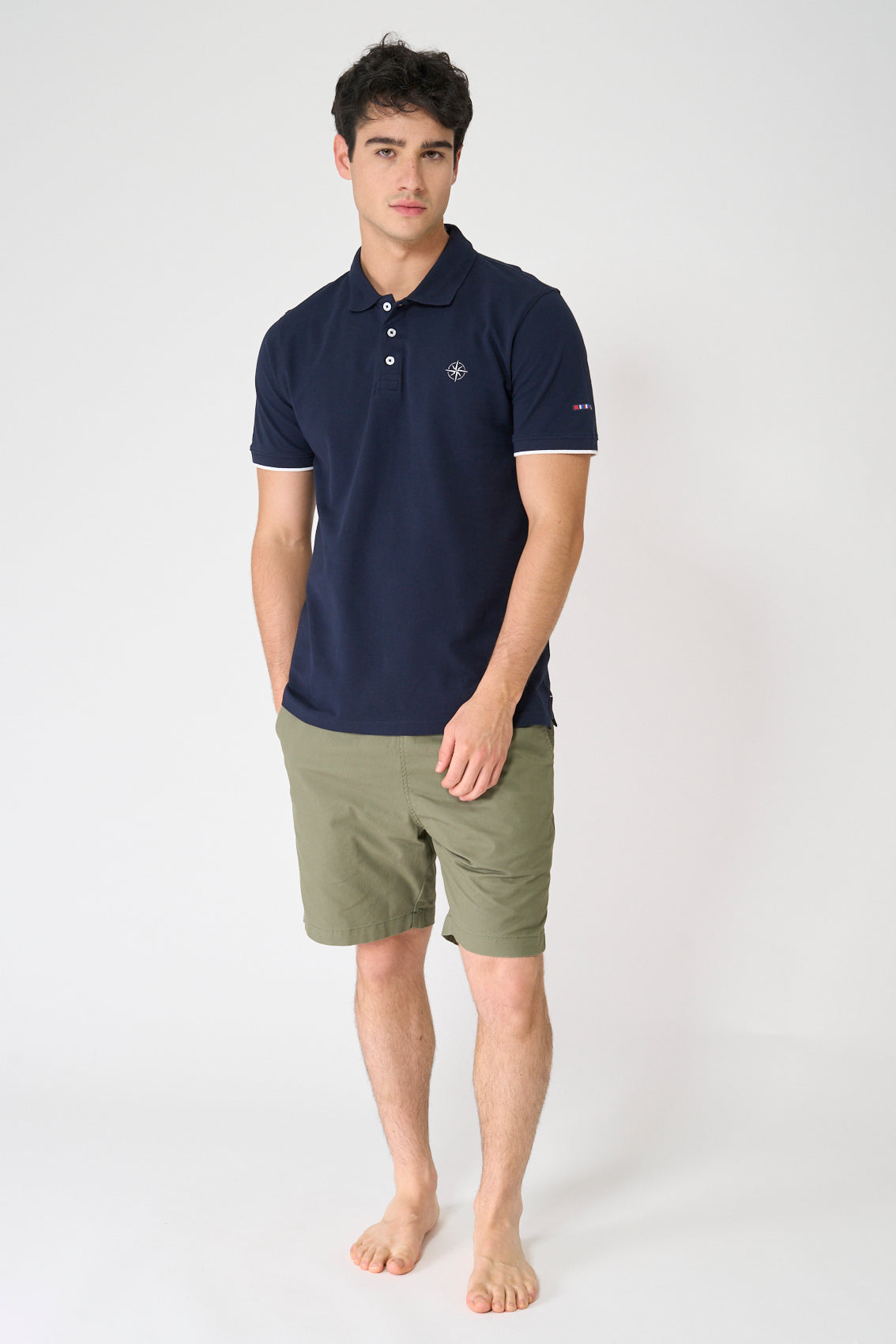 Classic pique cotton polo shirt
