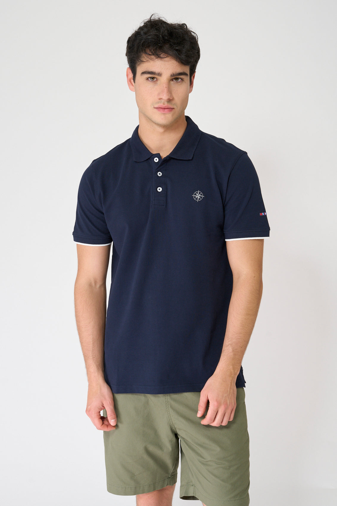 Classic pique cotton polo shirt