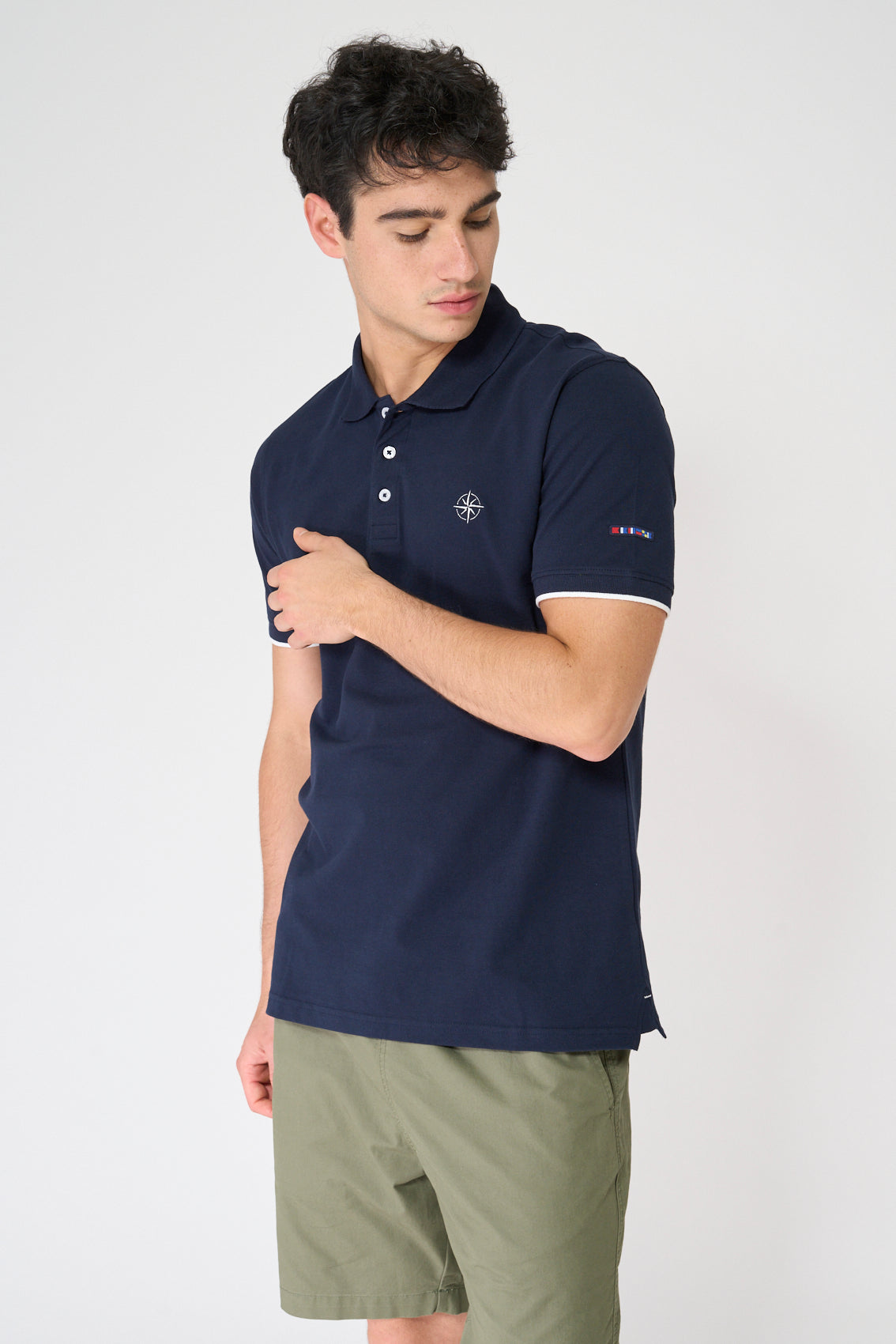 Classic pique cotton polo shirt