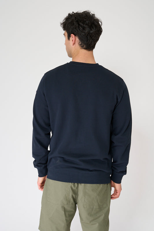 Sudadera de algodón Terry y gráfico marinero