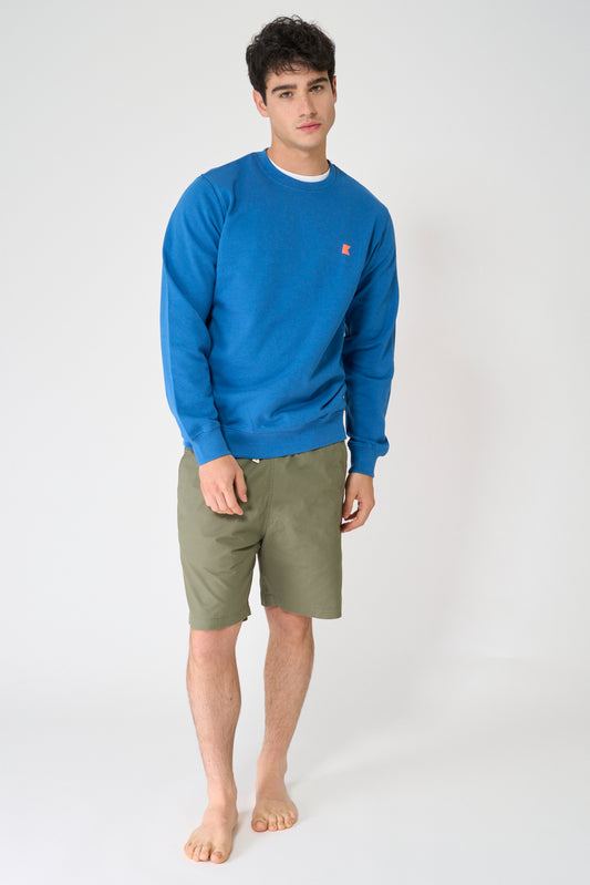 Sudadera de algodón Terry y gráfico banderas