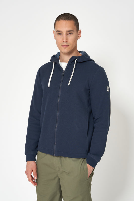 Sudadera abierta de punto interlock con capucha