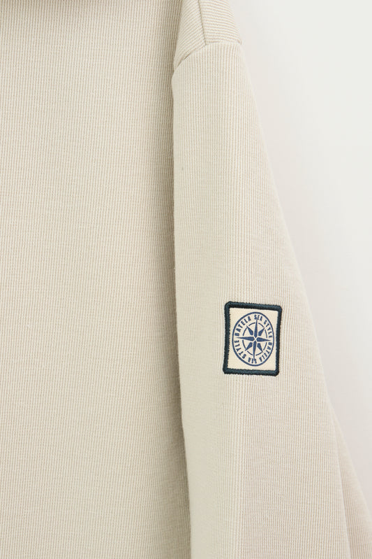 Sudadera abierta de punto interlock con capucha