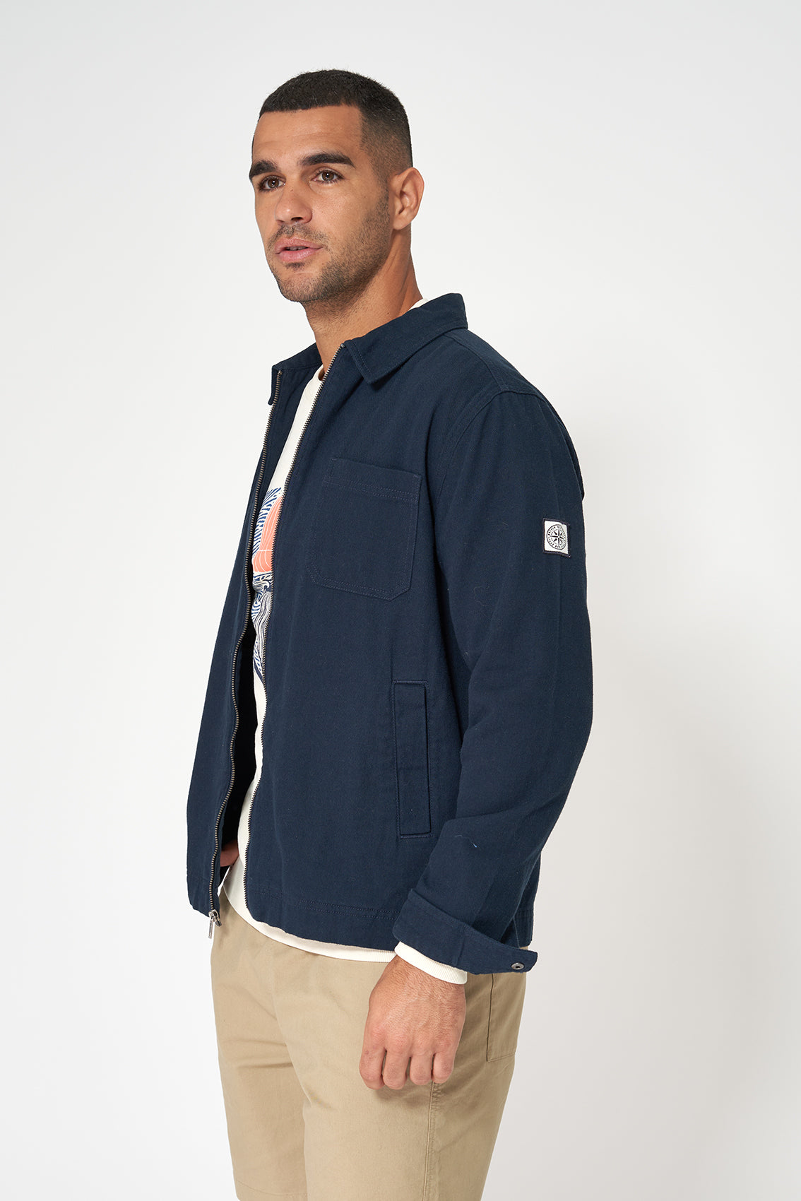 Sobrecamisa de algodón twill