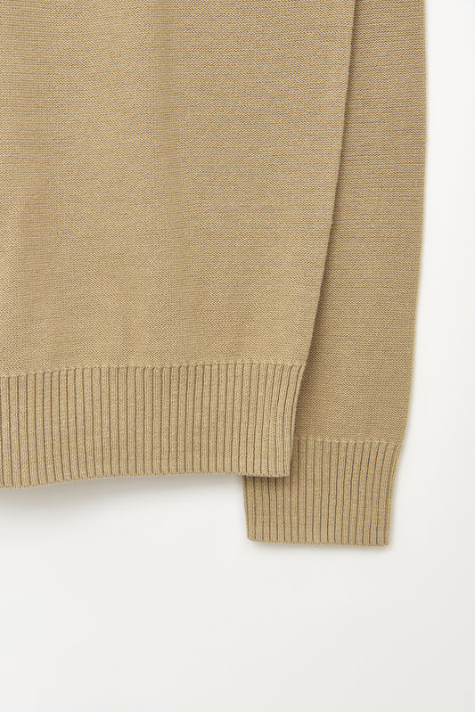 Jersey de punto fino de algodón con ancla bordada