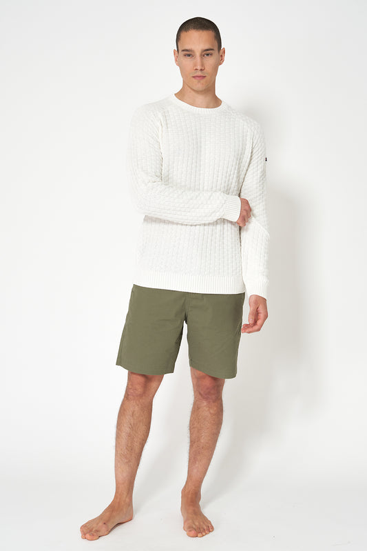 Jersey de punto de algodón calado