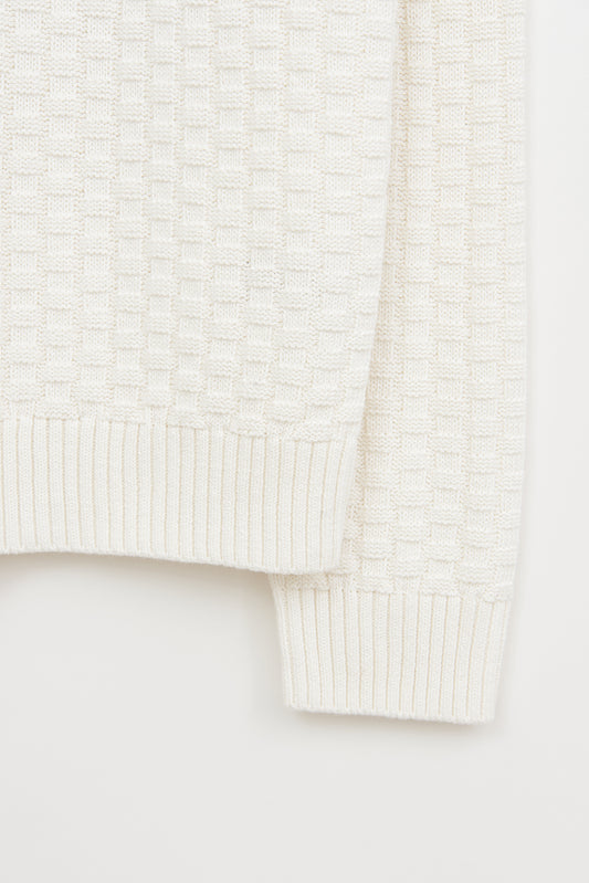 Jersey de punto de algodón calado