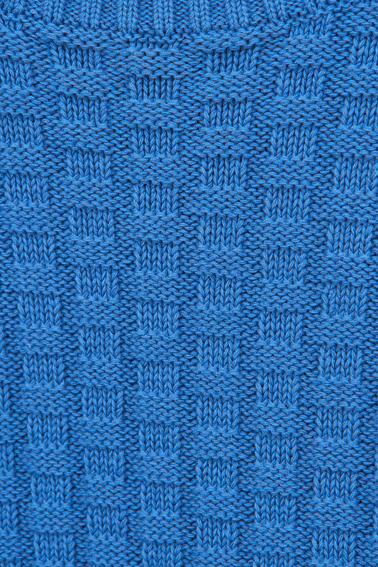 Jersey de punto de algodón calado