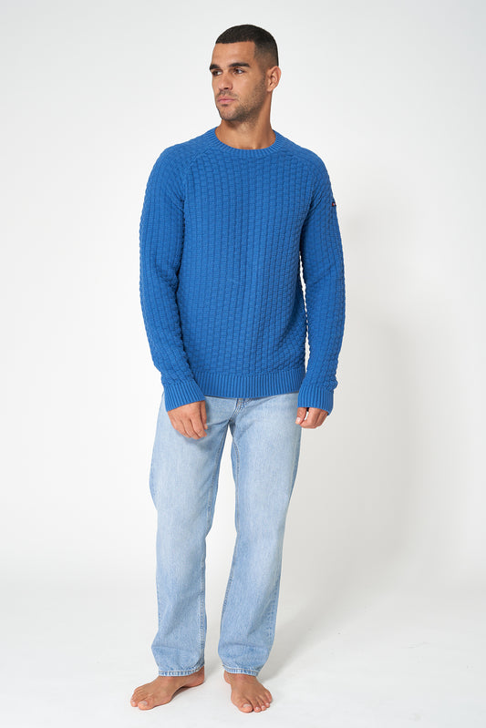 Jersey de punto de algodón calado