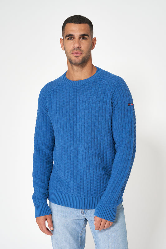 Jersey de punto de algodón calado