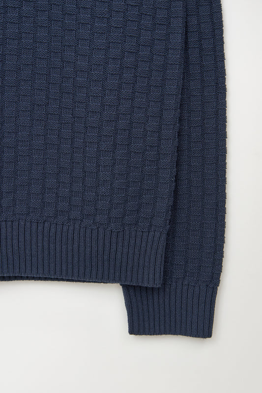 Jersey de punto de algodón calado