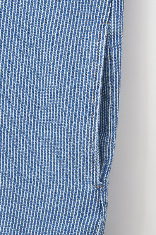 Vestido camisero denim con rayas