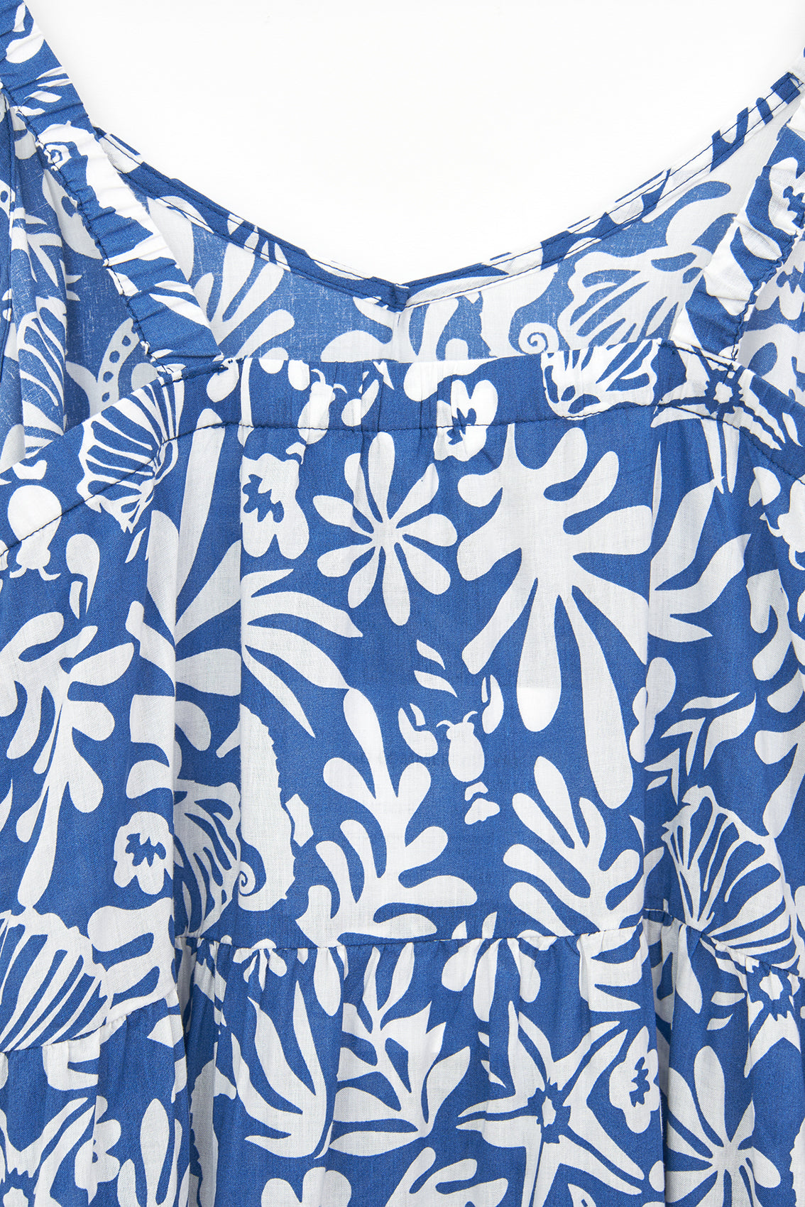 Robe midi à bretelles imprimée