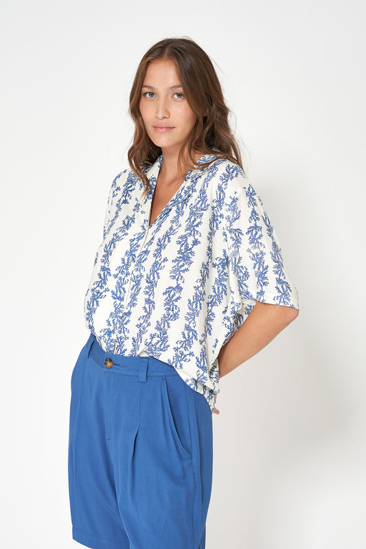 Camisa en viscosa Ecovero estampada