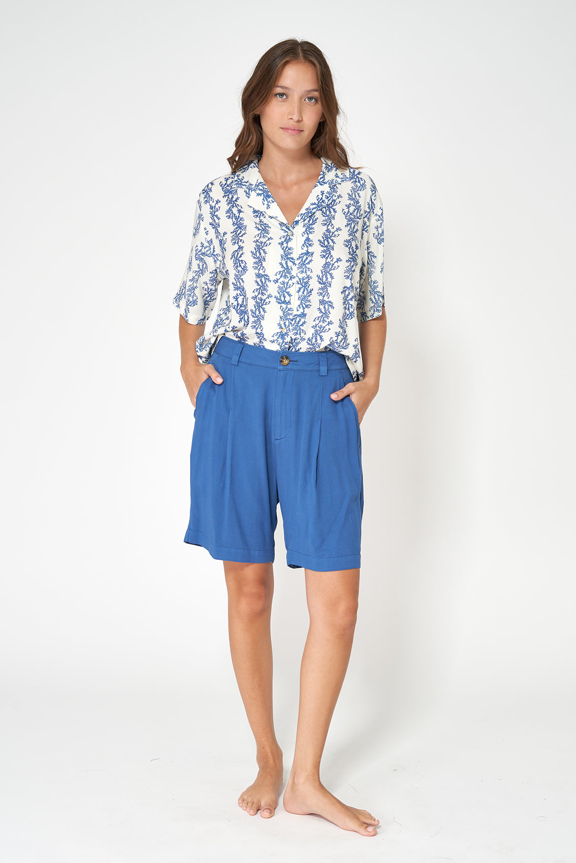 Printed Ecovero viscose shirt