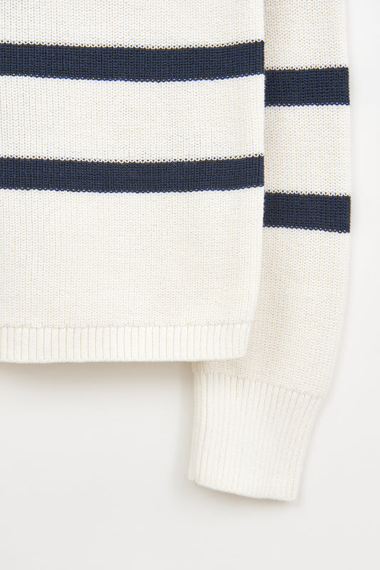 Jersey de rayas de punto de algodón