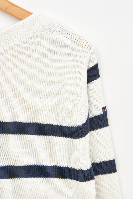 Jersey de rayas de punto de algodón
