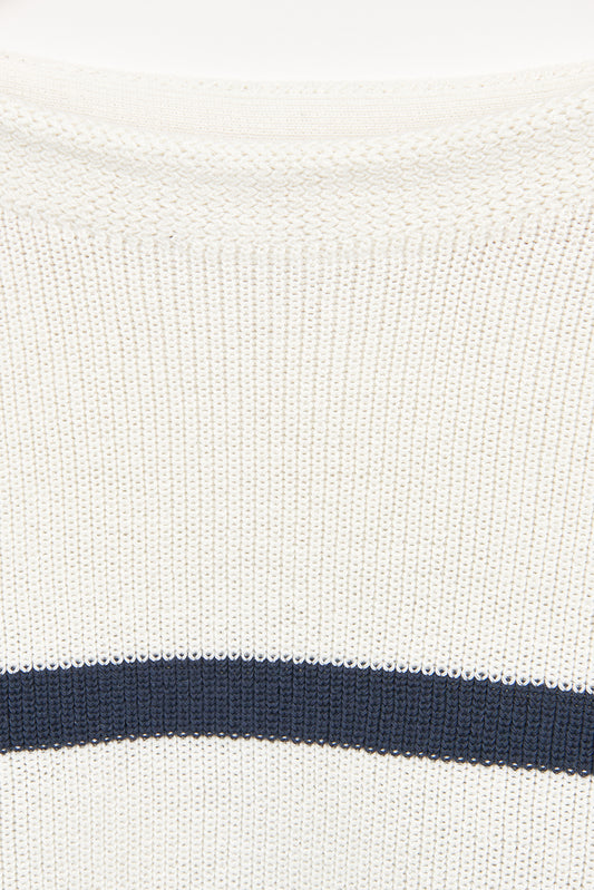 Jersey de rayas de punto de algodón