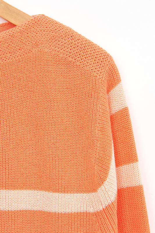 Jersey de rayas de punto de algodón