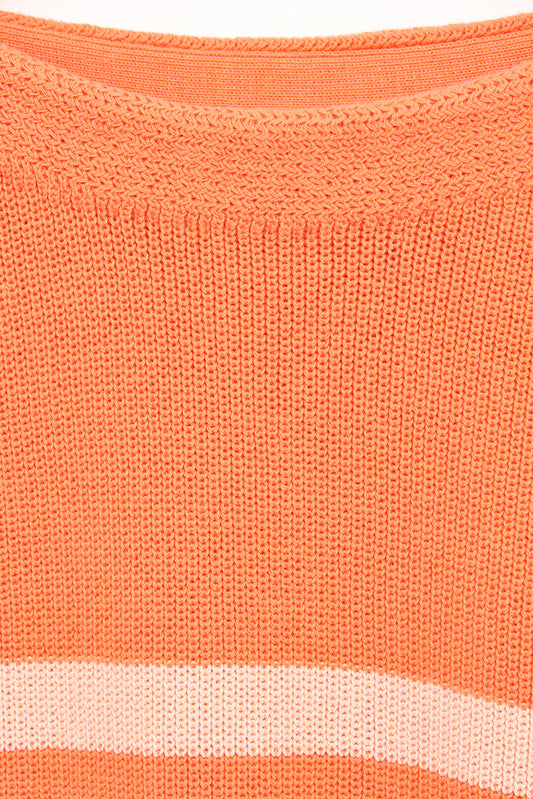 Jersey de rayas de punto de algodón