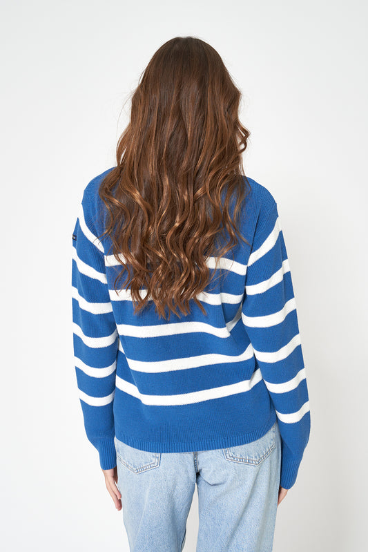 Jersey de rayas de punto de algodón