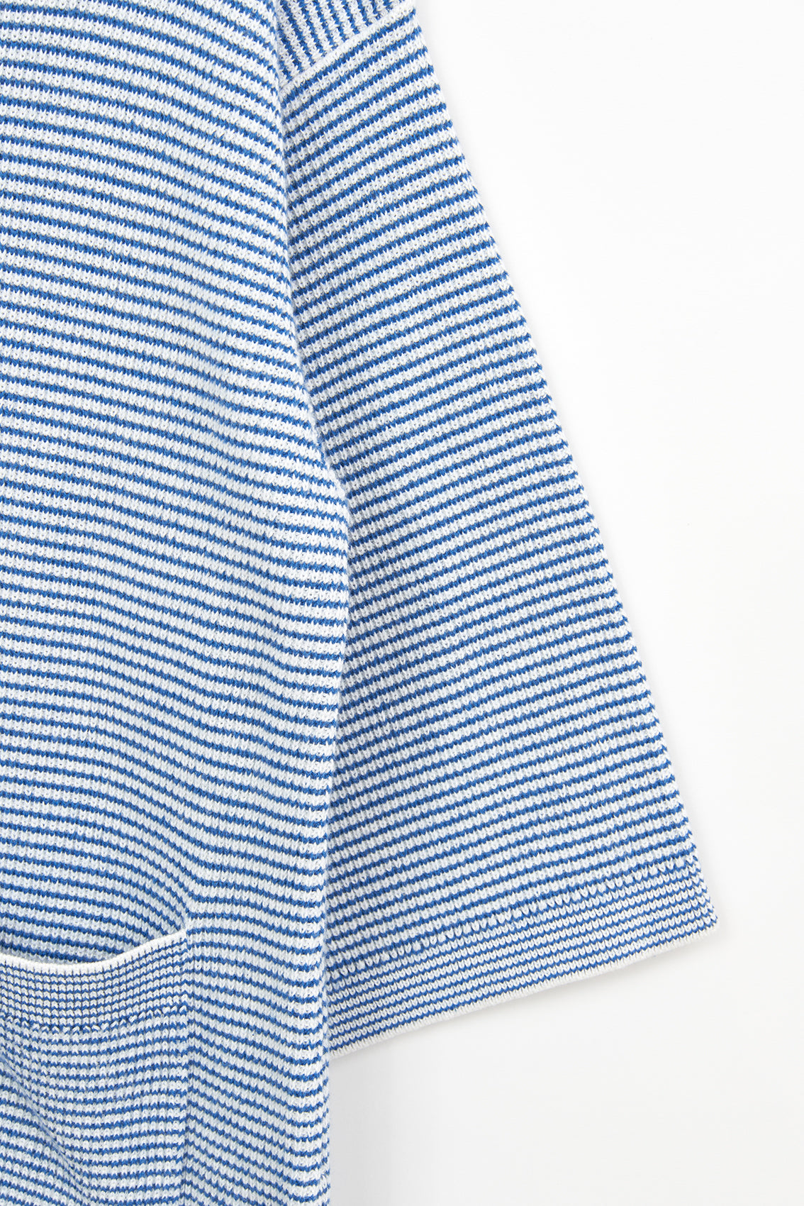 Jersey de punto a rayas y bolsillos