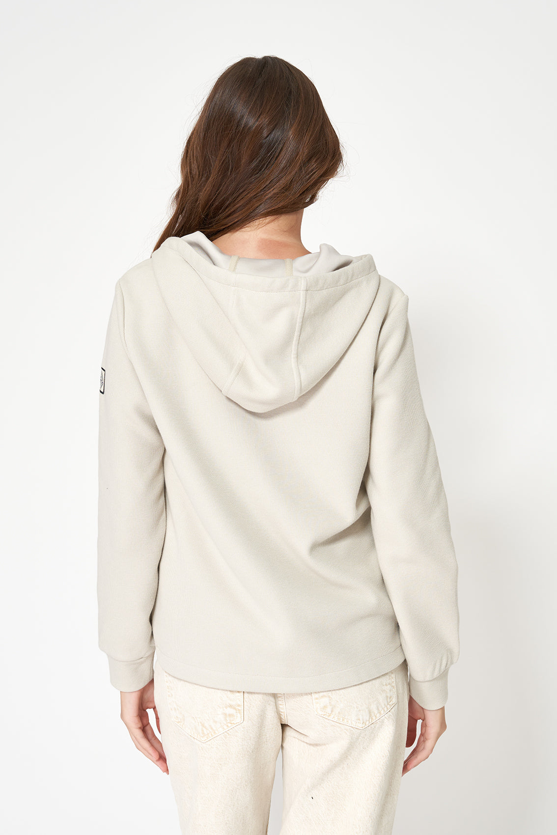 Hooded zip-up sweatshirt