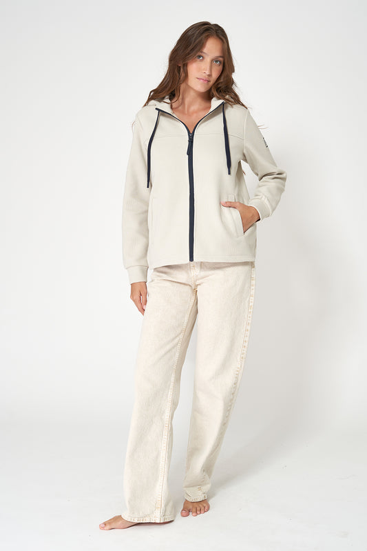 Sudadera con capucha y cremallera