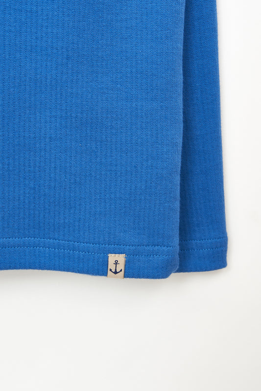 Camiseta algodón acanalado y botones en los hombros