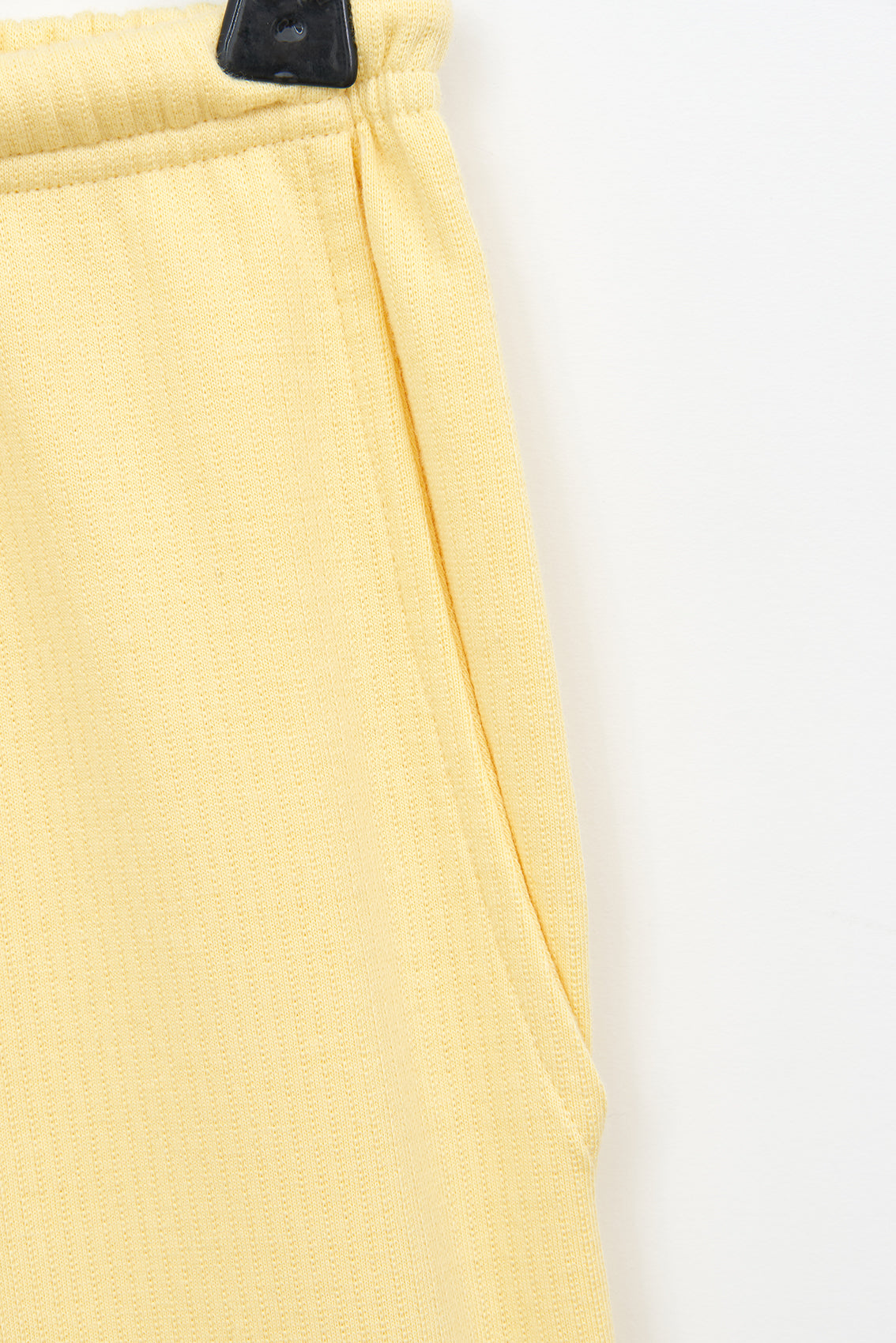 Ribbed knit shorts