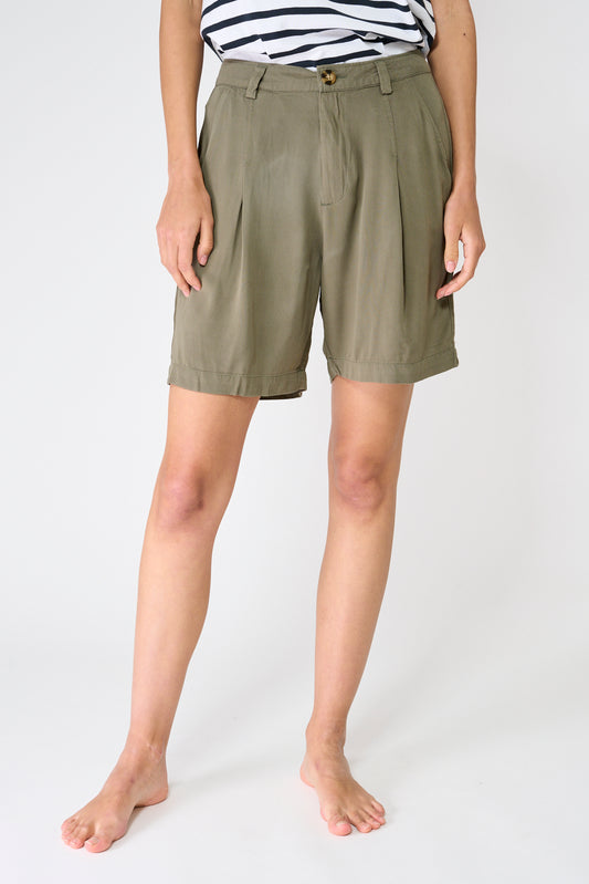 Bermuda de sarga de viscosa Ecovero