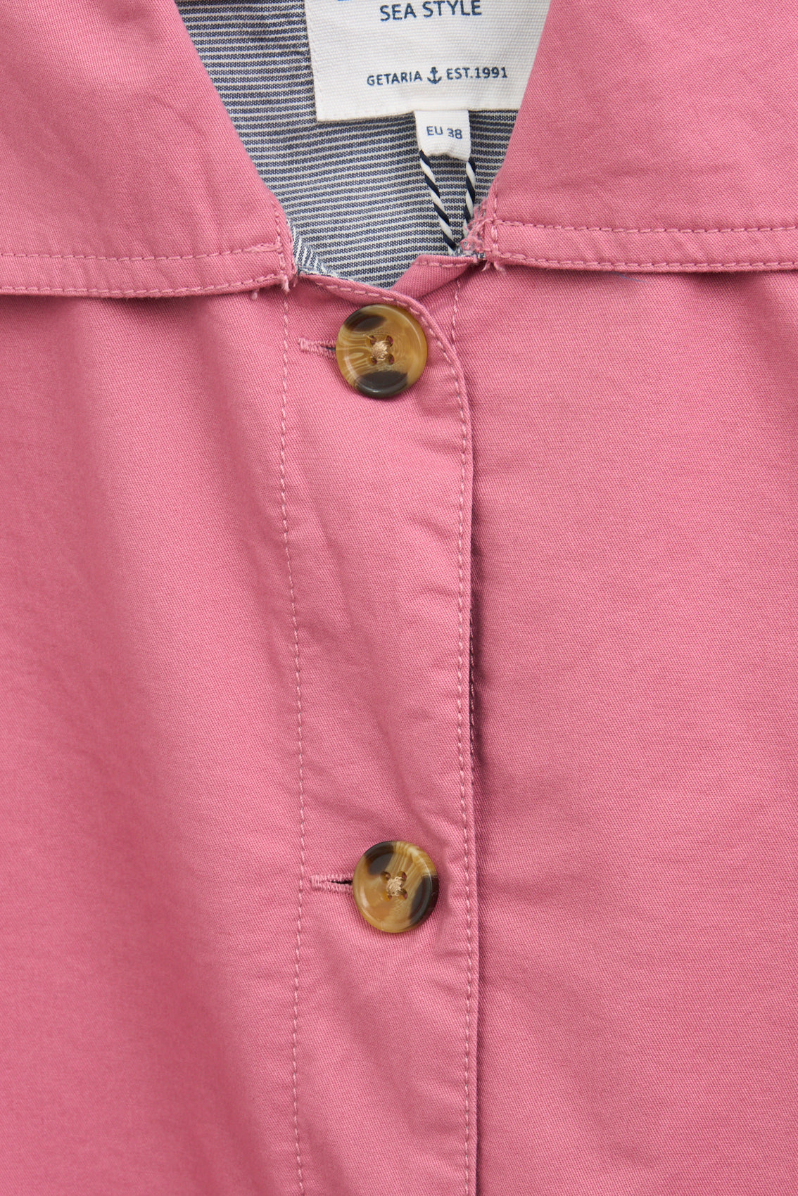 Chaqueta tipo sobrecamisa en algodón elástico