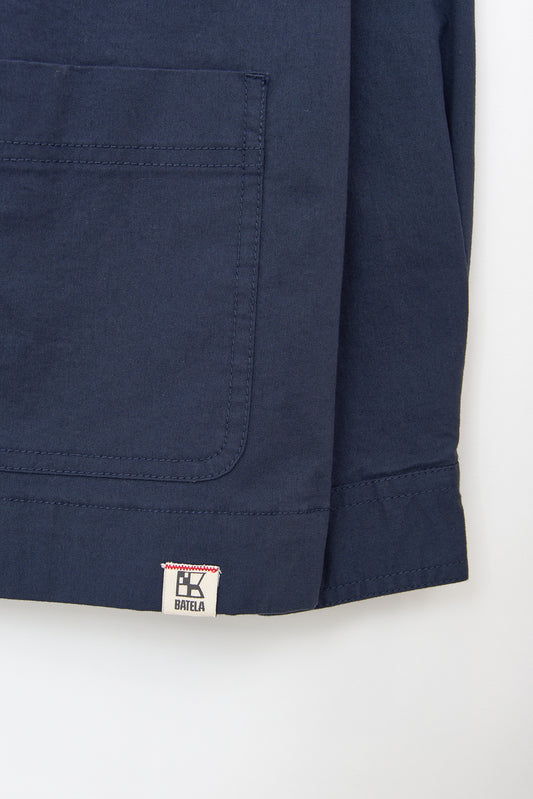 Chaqueta tipo sobrecamisa en algodón elástico