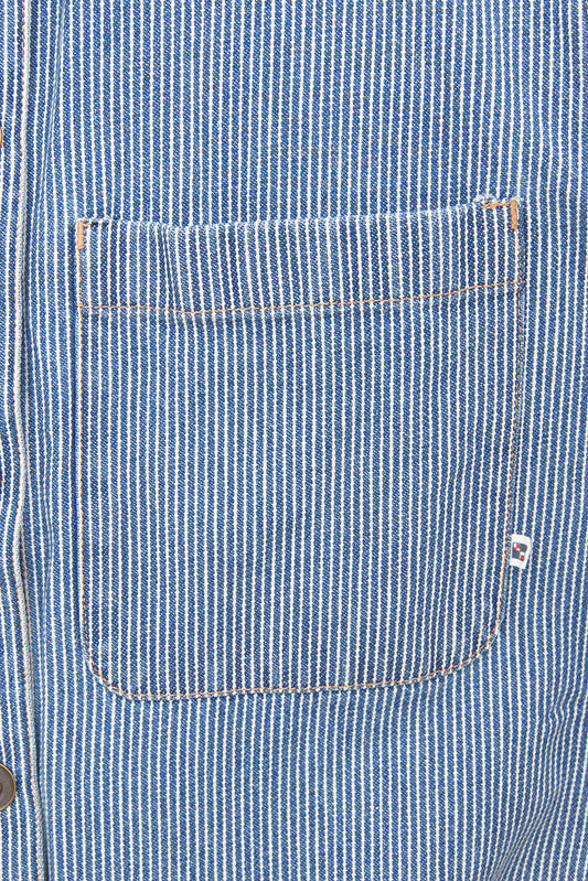 Chaqueta denim a rayas