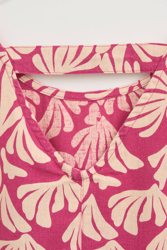 Blusa de mujer en lino y lyocell