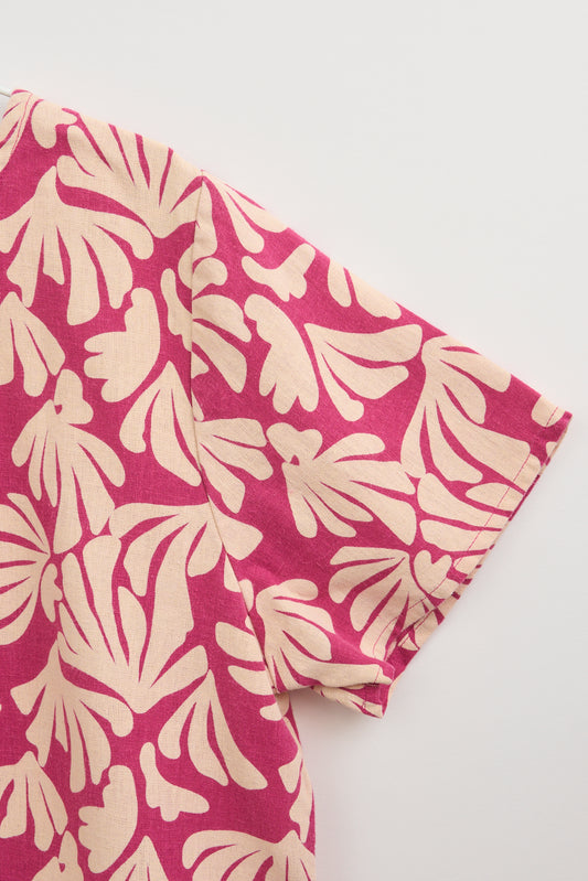 Blusa de mujer en lino y lyocell