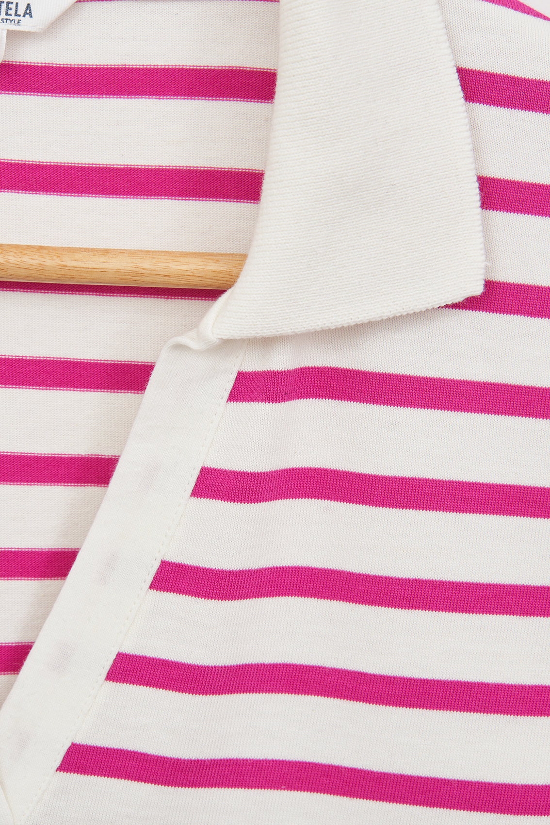 Premium striped cotton shirt with collar