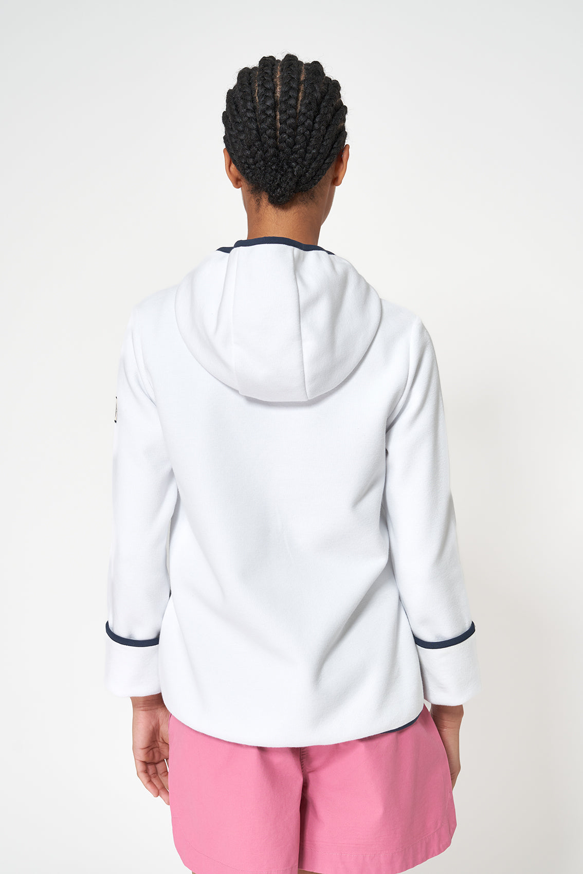 Sudadera ligera con capucha en tejido interlock