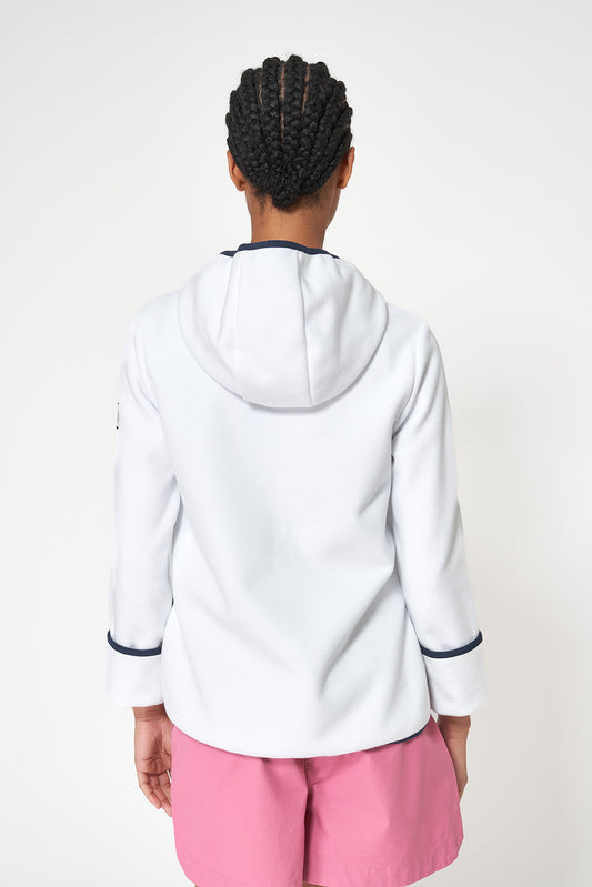 Sudadera ligera con capucha en tejido interlock