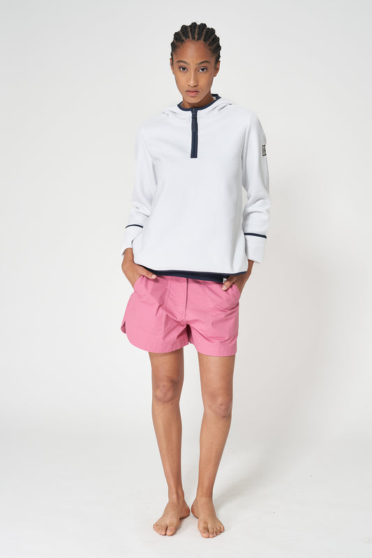 Sudadera ligera con capucha en tejido interlock