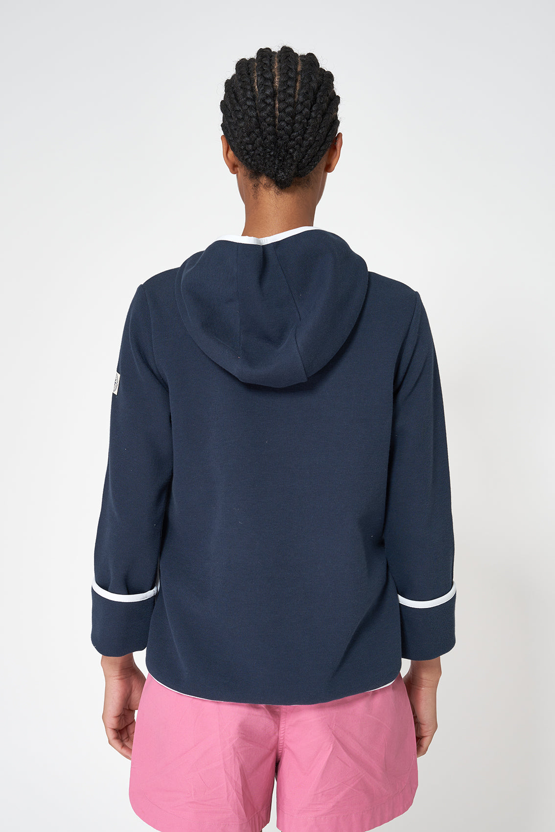 Sweat-shirt léger à capuche en tissu interlock