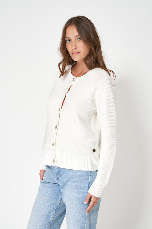 Chaqueta de punto 100% algodón