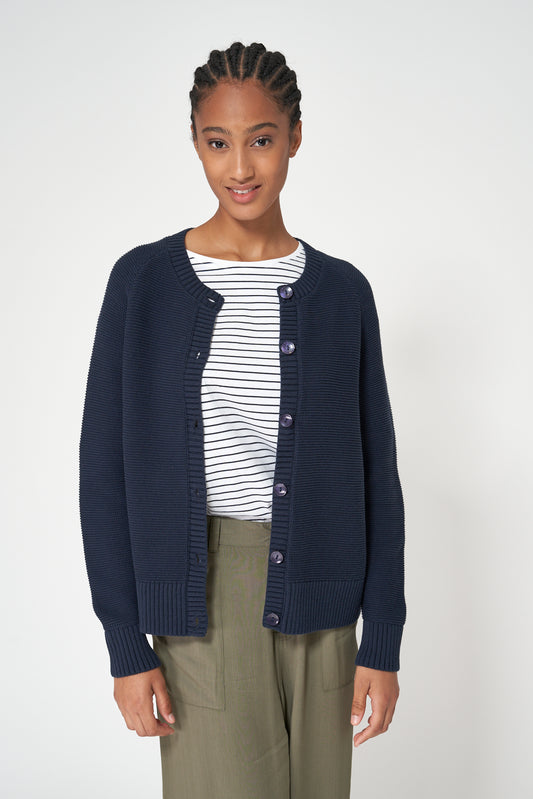 Chaqueta de punto 100% algodón